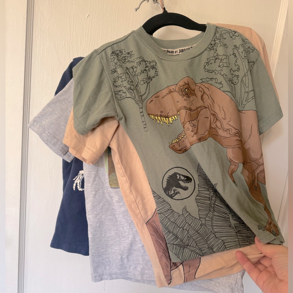 Boys Dinosaur T-Shirts - Sizes 5&6